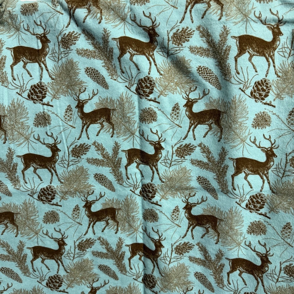 Cotton Flannel deer fabric by the yard